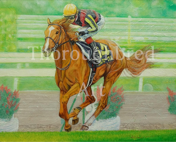 満点の 上鈴木正一 油彩画 A4程度『 ORFEVREⅠ』高級フレームに 